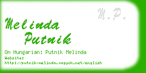 melinda putnik business card